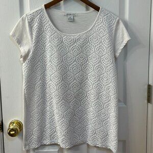 Lace Overlay Tee Shirt